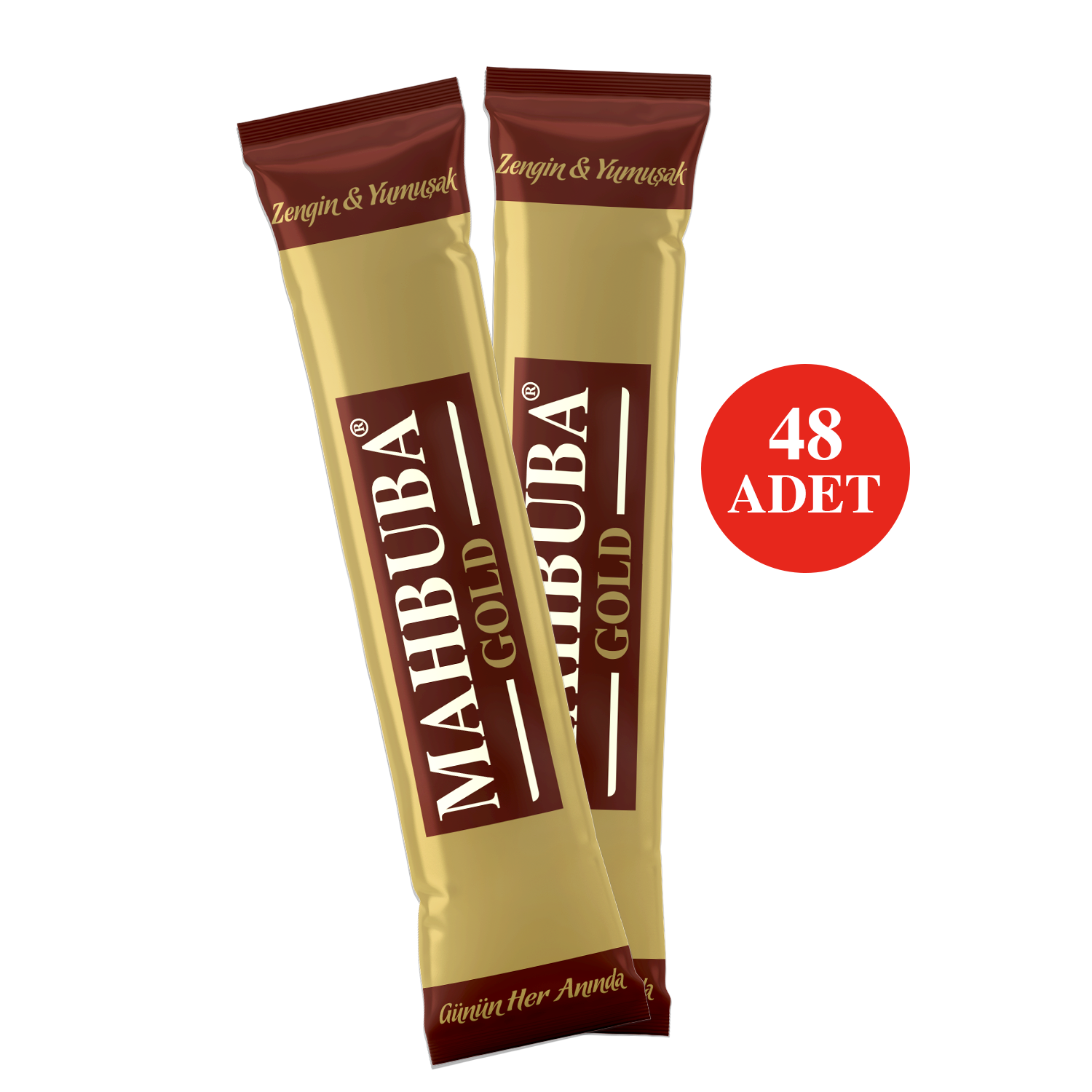 Mahbuba Çözünebilir %100 Arabica Hazır Gold Kahve Tam Kıvamında 48x2gr - Görsel 2